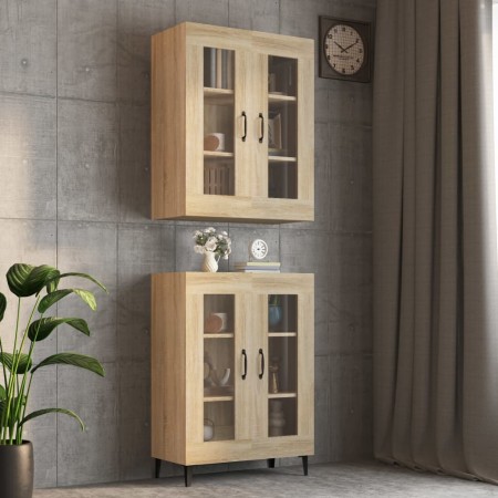Sonoma oak wall hanging cabinet 69.5x34x90 cm by vidaXL, Sideboards - Ref: Foro24-812288, Price: 84,75 €, Discount: %