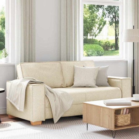 Sofá de 2 plazas de lino, 140 cm de , Sofás - Ref: Foro24-4104989, Precio: 241,49 €, Descuento: %