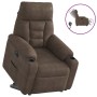 Sillón eléctrico reclinable elevable tela microfibra marrón | Foro24.es | Tu tienda online para hogar, jardín y más Foro24.es