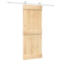Puerta corredera con herrajes madera maciza de pino 80x210 cm by , Doors - Ref: Foro24-3203105, Price: 173,76 €, Discount: %