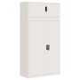 Armario archivador de acero blanco 90x40x180 cm by , Lockers and storage cabinets - Ref: Foro24-3188313, Price: 436,19 €, Dis...