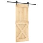 Puerta corredera con herrajes madera maciza de pino 80x210 cm von , Türen - Ref: Foro24-3203208, Preis: 165,20 €, Rabatt: %