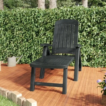 Folding green polypropylene sun lounger by vidaXL, Loungers - Ref: Foro24-318223, Price: 160,66 €, Discount: %