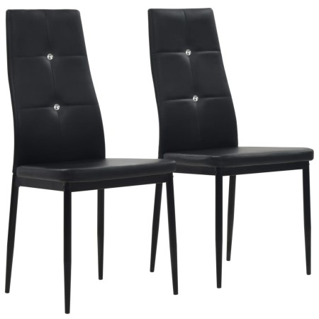 Sillas de comedor 2 unidades cuero sintético negro von , Essstühle - Ref: Foro24-246187, Preis: 86,08 €, Rabatt: %