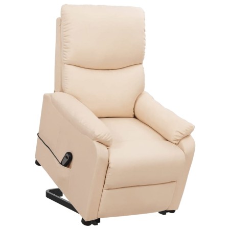 Sillón elevable tela crema de , Sillones - Ref: Foro24-329748, Precio: 184,25 €, Descuento: %