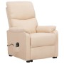 Sillón elevable tela crema de , Sillones - Ref: Foro24-329748, Precio: 184,25 €, Descuento: %