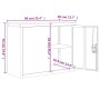 Armario archivador de acero blanco 90x40x70 cm by , Filing cabinets - Ref: Foro24-339720, Price: 176,30 €, Discount: %