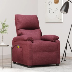Comprar Sillón de masaje de tela rojo tinto
