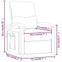 Sillón de masaje de tela rojo tinto | Foro24.es | Tu tienda online para hogar, jardín y más Foro24.es