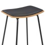 Taburetes de cocina 2 unidades cuero sintético negro by , Kitchen stools - Ref: Foro24-280078, Price: 156,07 €, Discount: %