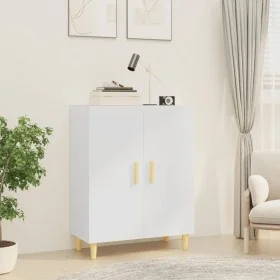 Weißes Sperrholz-Sideboard 70x34x90 cm von vidaXL, Sideboards - Ref: Foro24-812096, Preis: 86,58 €, Rabatt: %