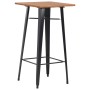 Conjunto de mesa alta y taburetes 3 piezas acero negro by , Furniture sets for kitchens and dining rooms - Ref: Foro24-276849...