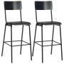Conjunto de mesa alta y taburetes 3 piezas acero negro by , Furniture sets for kitchens and dining rooms - Ref: Foro24-276849...