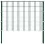 Panel de valla con postes de hierro verde 8,5x1,2 m | Foro24.es | Tu tienda online para hogar, jardín y más Foro24.es