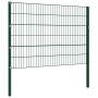 Panel de valla con postes de hierro verde 8,5x1,2 m | Foro24.es | Tu tienda online para hogar, jardín y más Foro24.es