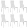 Sillas de comedor 6 uds cuero sintético blanco by , dining chairs - Ref: Foro24-275436, Price: 230,02 €, Discount: %