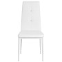 Sillas de comedor 6 uds cuero sintético blanco by , dining chairs - Ref: Foro24-275436, Price: 230,02 €, Discount: %