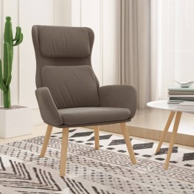 Sillón de relax de terciopelo marrón