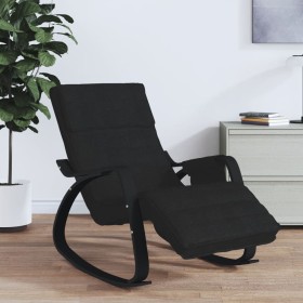 Silla mecedora de tela negro de , Mecedoras - Ref: Foro24-351080, Precio: 204,05 €, Descuento: %