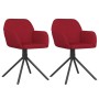 Sillas de comedor giratorias 2 unidades terciopelo rojo tinto | Foro24.es | Tu tienda online para hogar, jardín y más Foro24.es