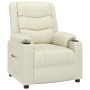Sillón reclinable de cuero sintético crema | Foro24.es | Tu tienda online para hogar, jardín y más Foro24.es