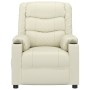 Sillón reclinable de cuero sintético crema | Foro24.es | Tu tienda online para hogar, jardín y más Foro24.es