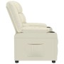 Sillón reclinable de cuero sintético crema | Foro24.es | Tu tienda online para hogar, jardín y más Foro24.es