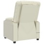 Sillón reclinable de cuero sintético crema | Foro24.es | Tu tienda online para hogar, jardín y más Foro24.es