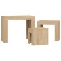 Mesas de centro apilables 3 piezas contrachapada roble Sonoma von , Couchtisch - Ref: Foro24-808543, Preis: 55,43 €, Rabatt: %