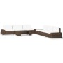 Juego de muebles de jardín 7 piezas ratán sintético marrón von , Gartensets - Ref: Foro24-3054590, Preis: 673,87 €, Rabatt: %