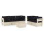 Muebles de jardín de palets 6 piezas y cojines madera de abeto by , Garden sets - Ref: Foro24-3063523, Price: 521,92 €, Disco...