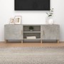 Mueble de TV madera contrachapada gris hormigón 150x30x50 cm