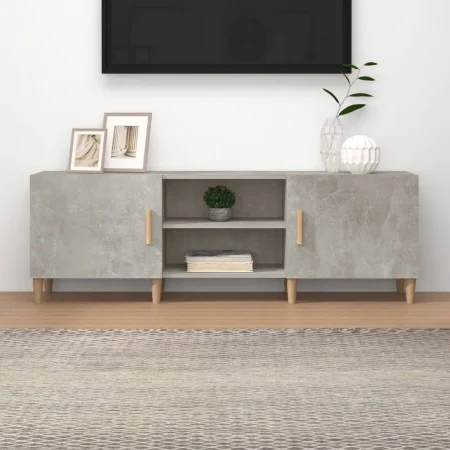 Concrete gray plywood TV cabinet 150x30x50 cm by vidaXL, TV Furniture - Ref: Foro24-812622, Price: 86,62 €, Discount: %