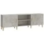 Concrete gray plywood TV cabinet 150x30x50 cm by vidaXL, TV Furniture - Ref: Foro24-812622, Price: 86,62 €, Discount: %