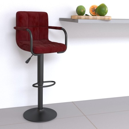 Taburete de cocina de terciopelo color vino tinto | Foro24.es | Tu tienda online para hogar, jardín y más Foro24.es