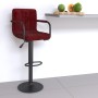 Taburete de cocina de terciopelo color vino tinto | Foro24.es | Tu tienda online para hogar, jardín y más Foro24.es
