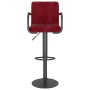 Taburete de cocina de terciopelo color vino tinto | Foro24.es | Tu tienda online para hogar, jardín y más Foro24.es