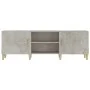 Concrete gray plywood TV cabinet 150x30x50 cm by vidaXL, TV Furniture - Ref: Foro24-812622, Price: 86,62 €, Discount: %