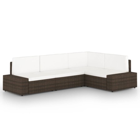 Juego de muebles de jardín 4 piezas ratán sintético marrón | Foro24.es | Tu tienda online para hogar, jardín y más Foro24.es