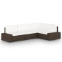 Juego de muebles de jardín 4 piezas ratán sintético marrón de , Conjuntos de jardín - Ref: Foro24-3067151, Precio: 445,04 €