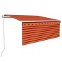 Toldo retráctil automático con persiana naranja/marrón 3,5x2,5m de , Toldos - Ref: Foro24-3069290, Precio: 309,22 €, Descuent...