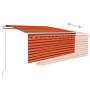 Toldo retráctil automático con persiana naranja/marrón 3,5x2,5m de , Toldos - Ref: Foro24-3069290, Precio: 309,22 €, Descuent...