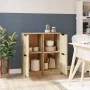 Aparadores 2 uds madera contrachapada roble Sonoma 30x30x70 cm de vidaXL, Aparadores - Ref: Foro24-811176, Precio: 70,08 €, D...