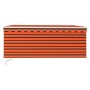 Toldo retráctil manual con persiana y LED naranja/marrón 3x2,5m by , Awnings - Ref: Foro24-3069265, Price: 294,62 €, Discount: %