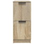 Aparadores 2 uds madera contrachapada roble Sonoma 30x30x70 cm de vidaXL, Aparadores - Ref: Foro24-811176, Precio: 70,95 €, D...