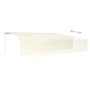 Toldo retráctil manual con persiana y luz LED crema 6x3 m de , Toldos - Ref: Foro24-3069362, Precio: 552,37 €, Descuento: %