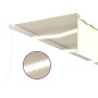 Toldo retráctil manual con persiana y luz LED crema 6x3 m de , Toldos - Ref: Foro24-3069362, Precio: 552,37 €, Descuento: %