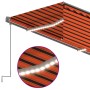 Toldo automático con persiana, LED y sensor de viento 3,5x2,5 m de , Toldos - Ref: Foro24-3069395, Precio: 467,00 €, Descuent...