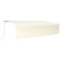 Toldo retráctil manual con persiana crema 6x3 m by , Awnings - Ref: Foro24-3069357, Price: 599,87 €, Discount: %