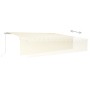 Toldo retráctil manual con persiana crema 6x3 m by , Awnings - Ref: Foro24-3069357, Price: 599,87 €, Discount: %